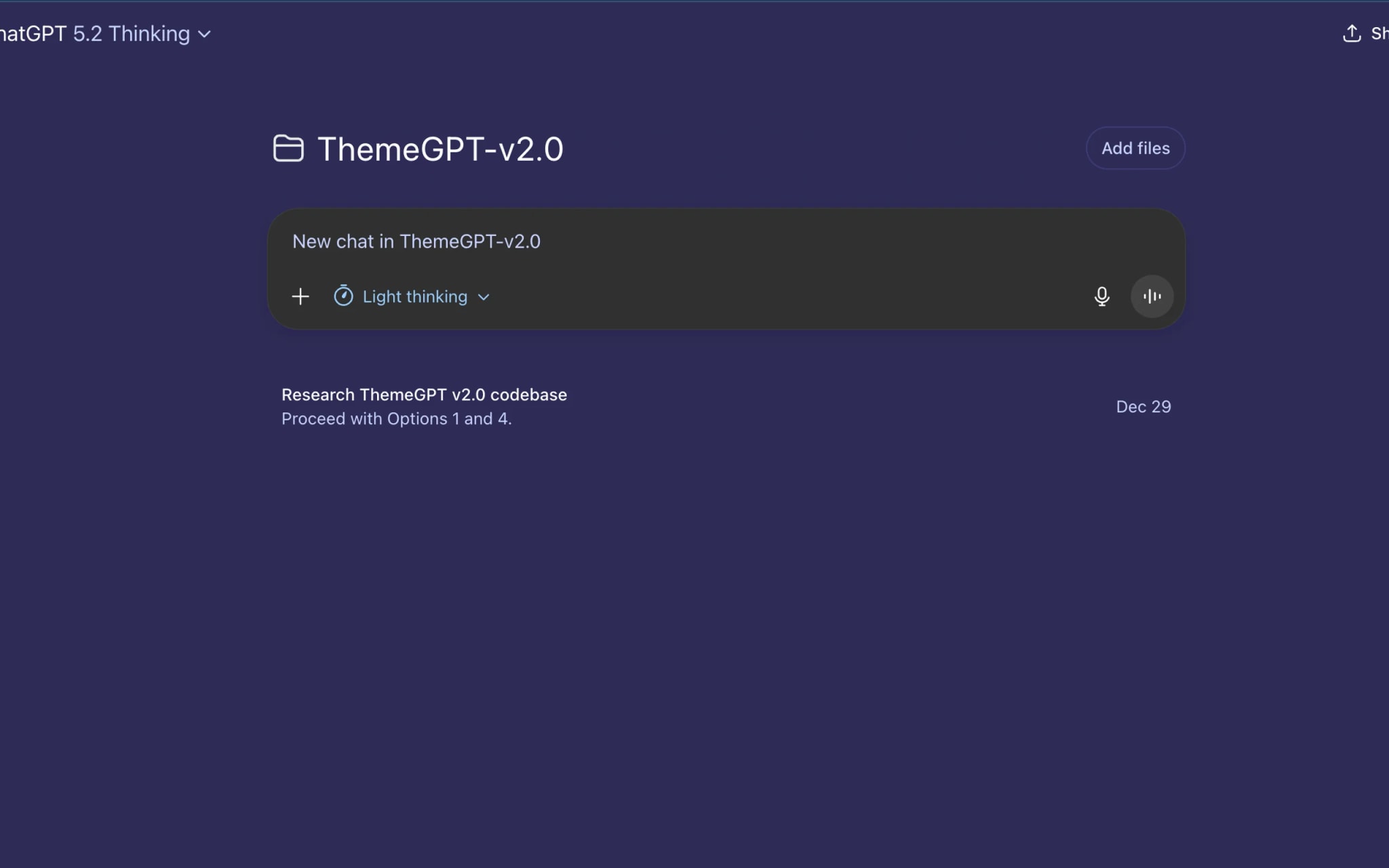 Shades of Purple home screen